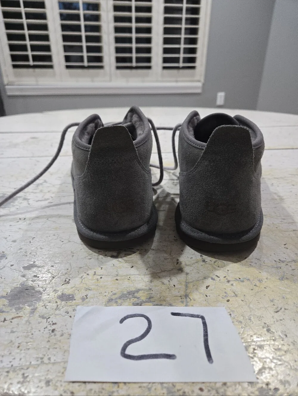 UGG Maksim Chukka boots Men's Gray Suede 1126879 Size 9-42